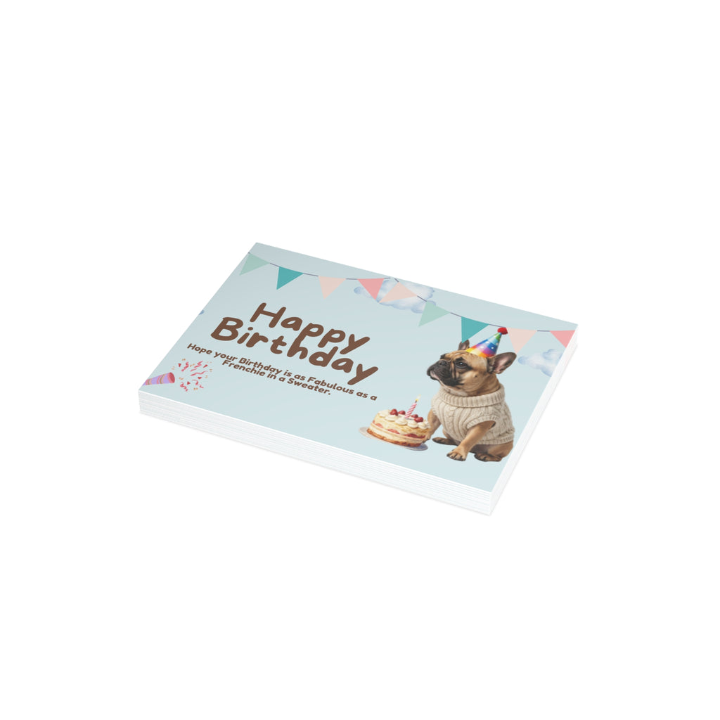 Happy Birthday Frenchie Card | Because Every Paw-ty Needs a Frenchie!