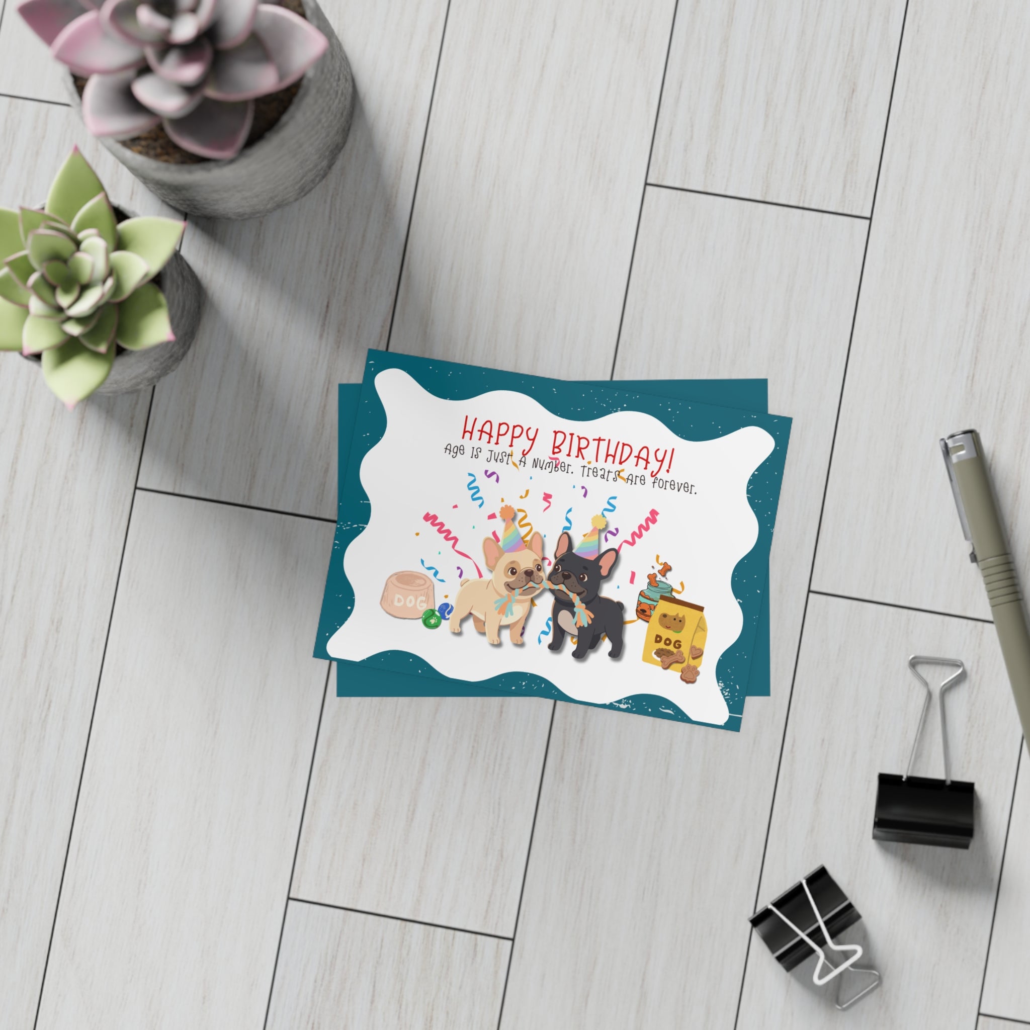 Happy Birthday Frenchie Card | Because Every Paw-ty Needs a Frenchie!
