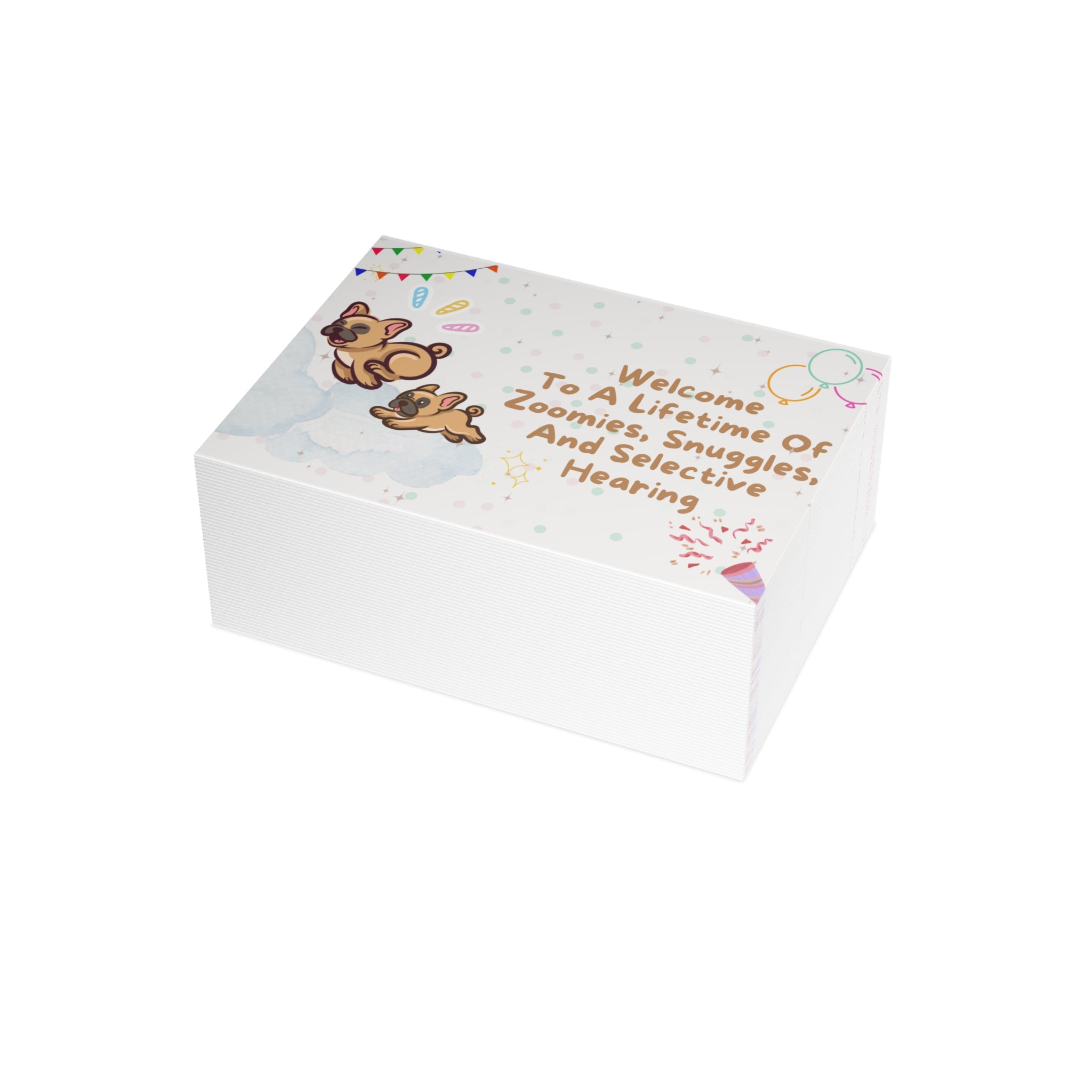 Welcome to the Frenchie Family Card | Cute French Bulldog Greeting Card