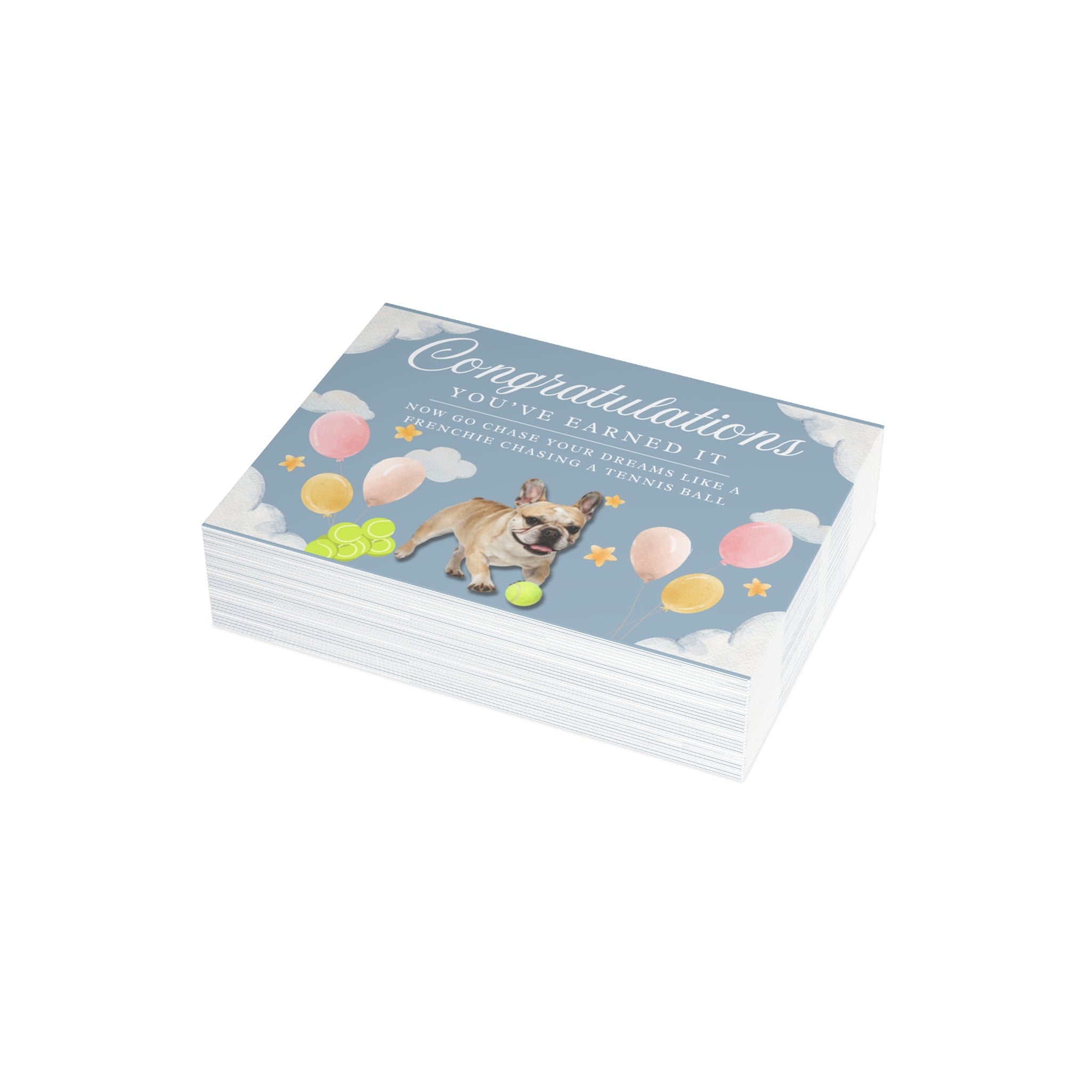 Frenchie Congratulations Card | Celebrate Big Wins with a Smile
