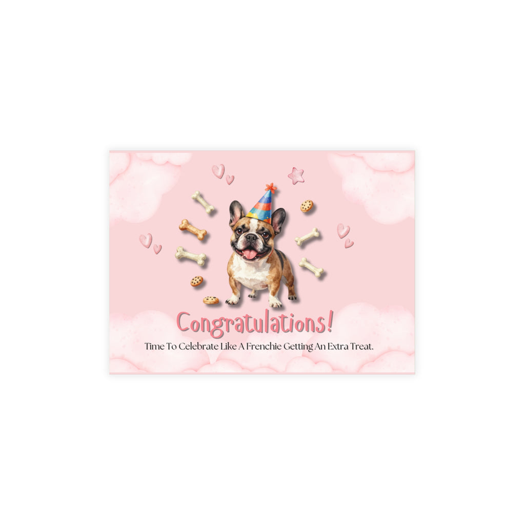 Frenchie Congratulations Card | Celebrate Big Wins with a Smile