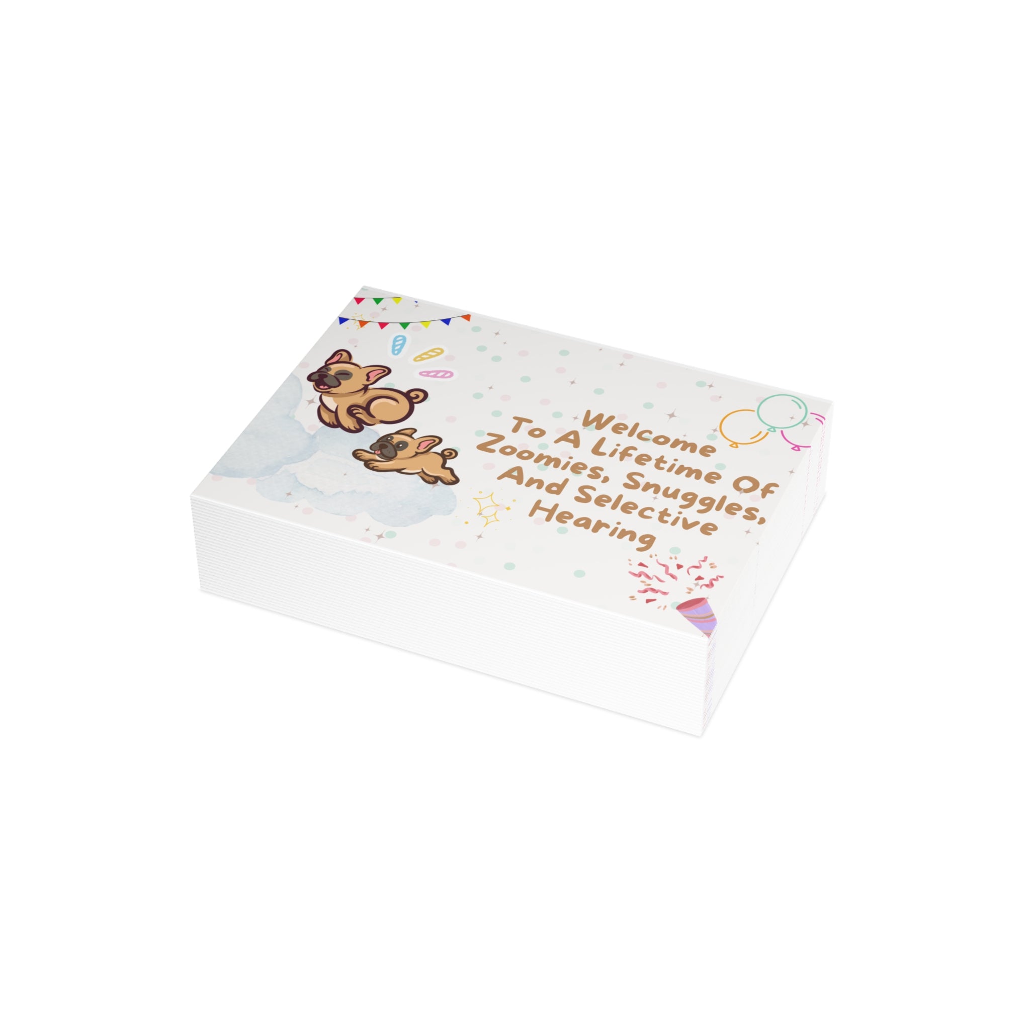 Welcome to the Frenchie Family Card | Cute French Bulldog Greeting Card