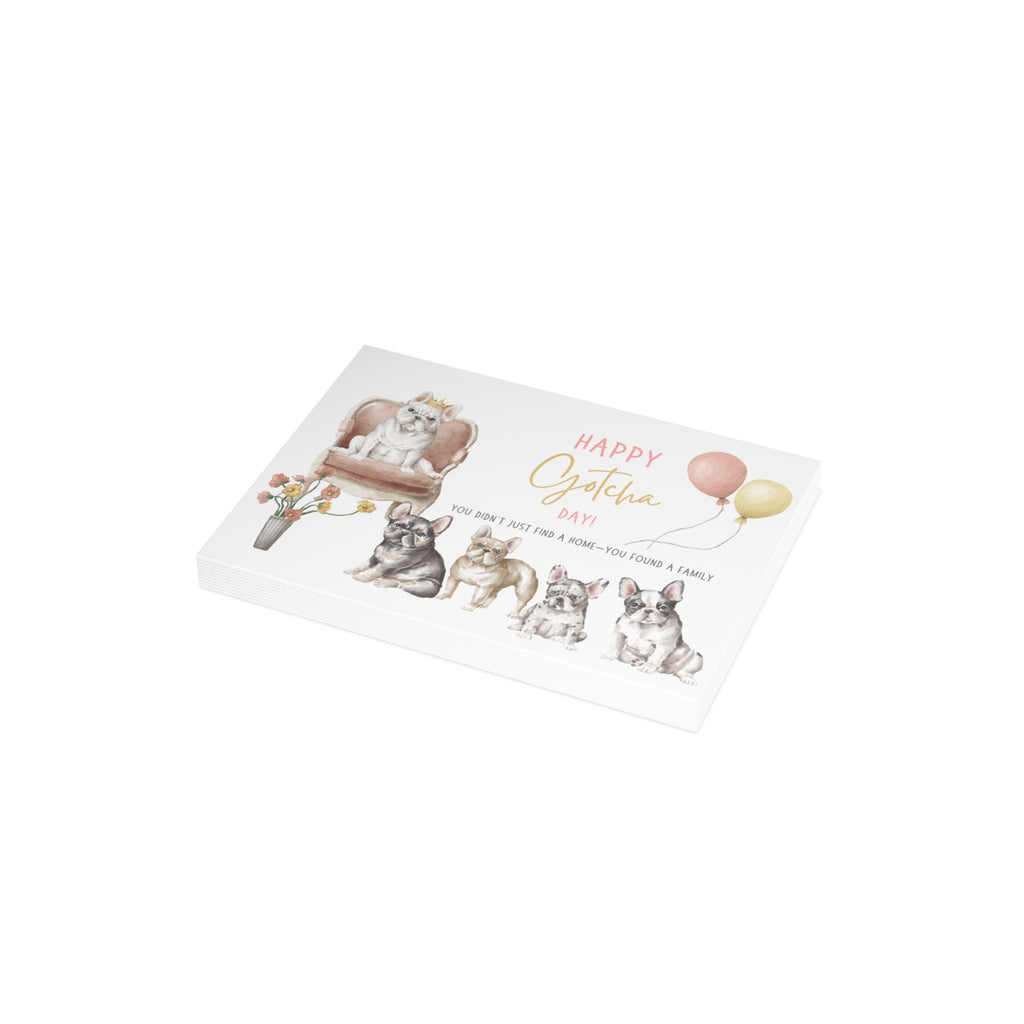 Adoption Anniversary Card | Frenchie Gotcha Day Celebration Card