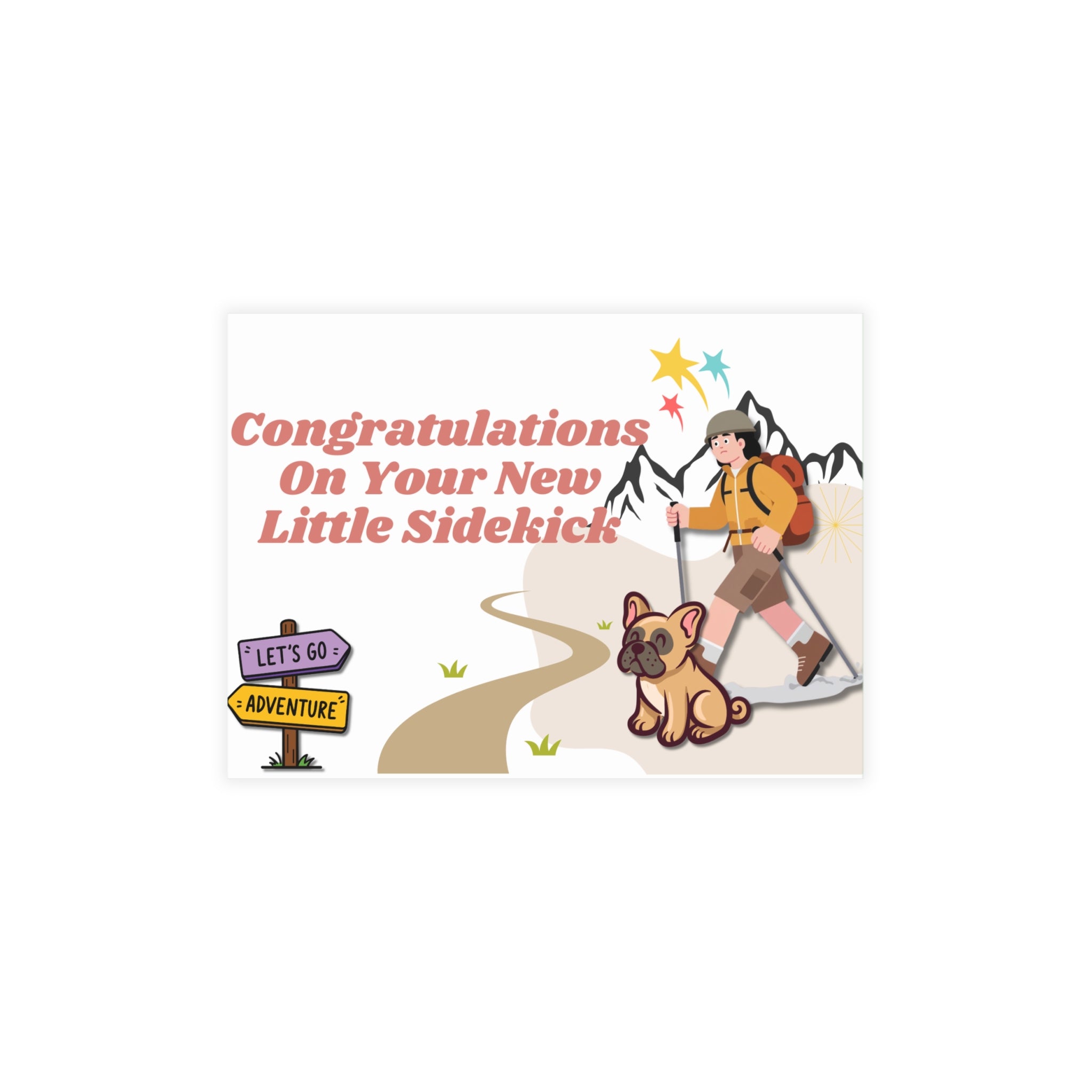 New Puppy Card | Welcome Your Little Frenchie Bundle of Joy