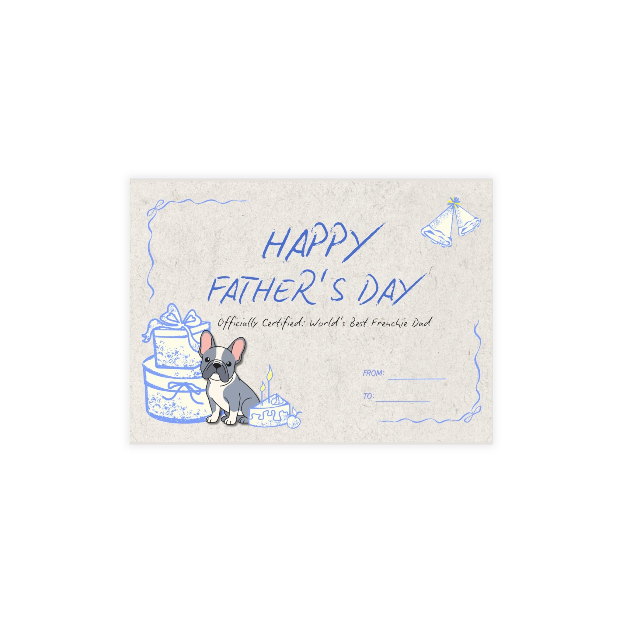 Father’s Day Card | Cute Dog Lover Greeting Card for Dad