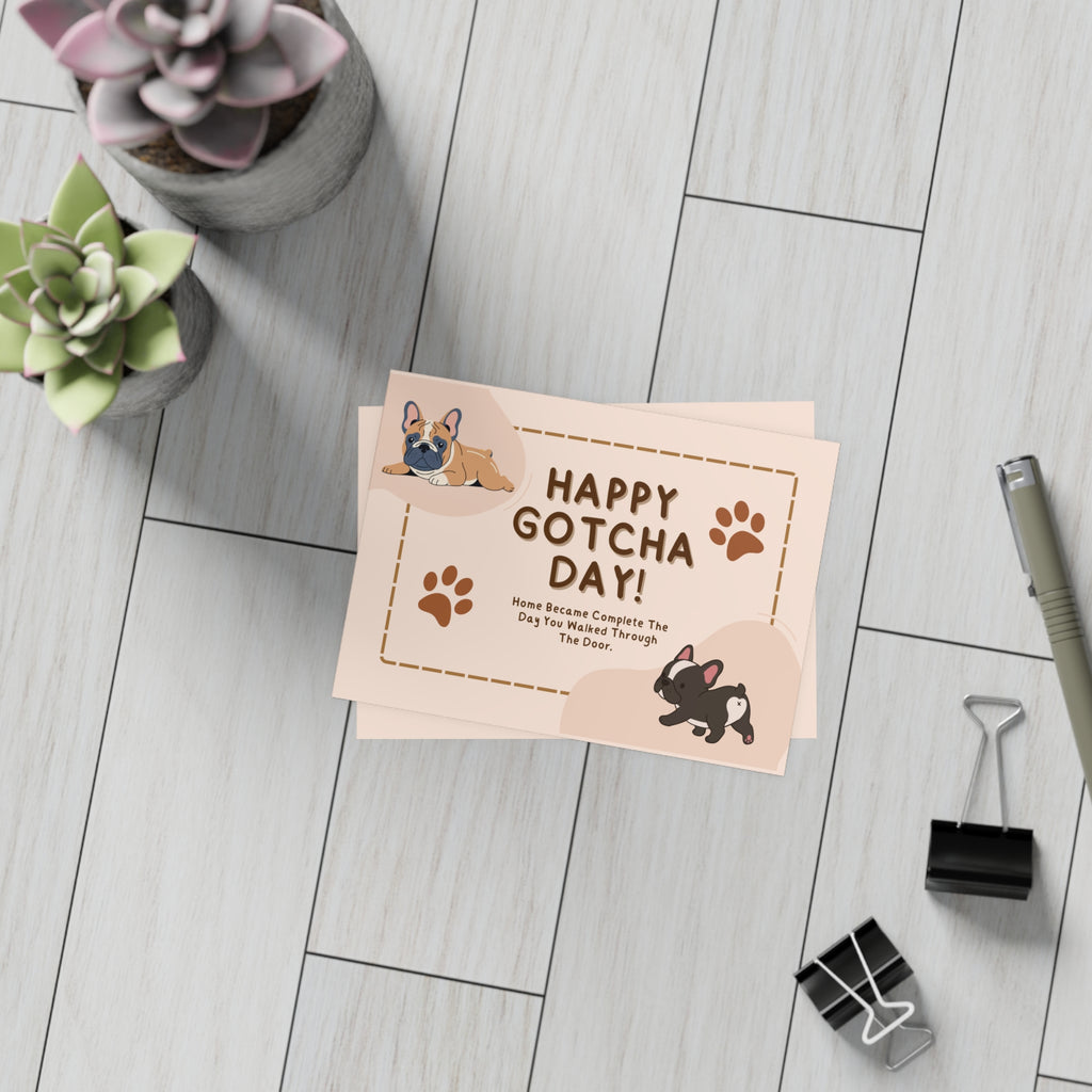 Adoption Anniversary Card | Frenchie Gotcha Day Celebration Card