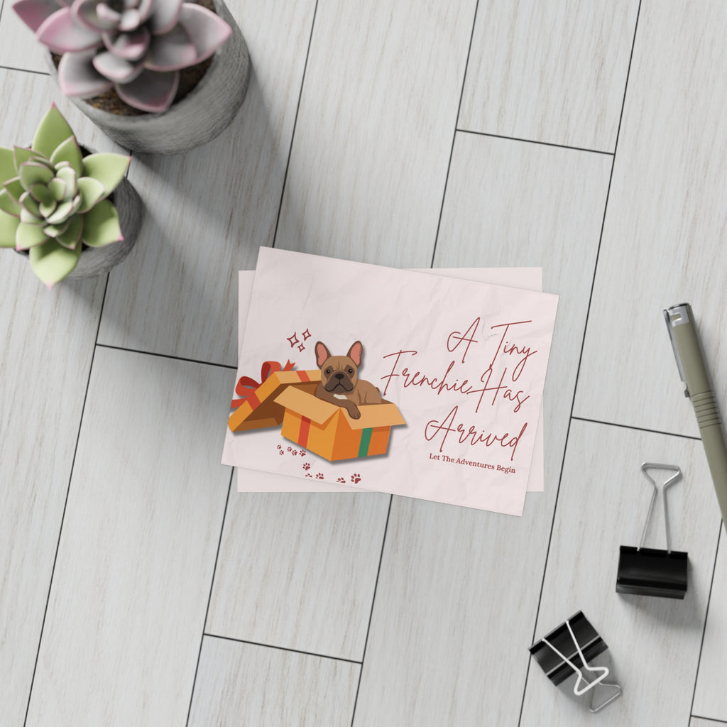 New Puppy Card | Welcome Your Little Frenchie Bundle of Joy
