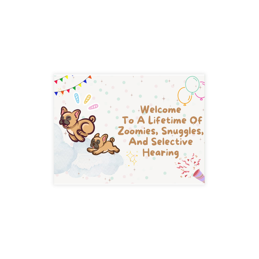 Welcome to the Frenchie Family Card | Cute French Bulldog Greeting Card