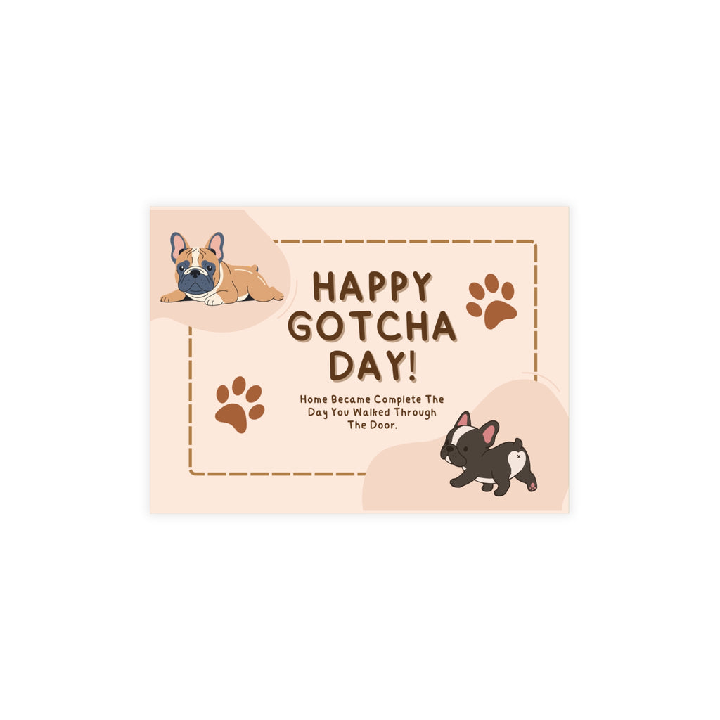 Adoption Anniversary Card | Frenchie Gotcha Day Celebration Card