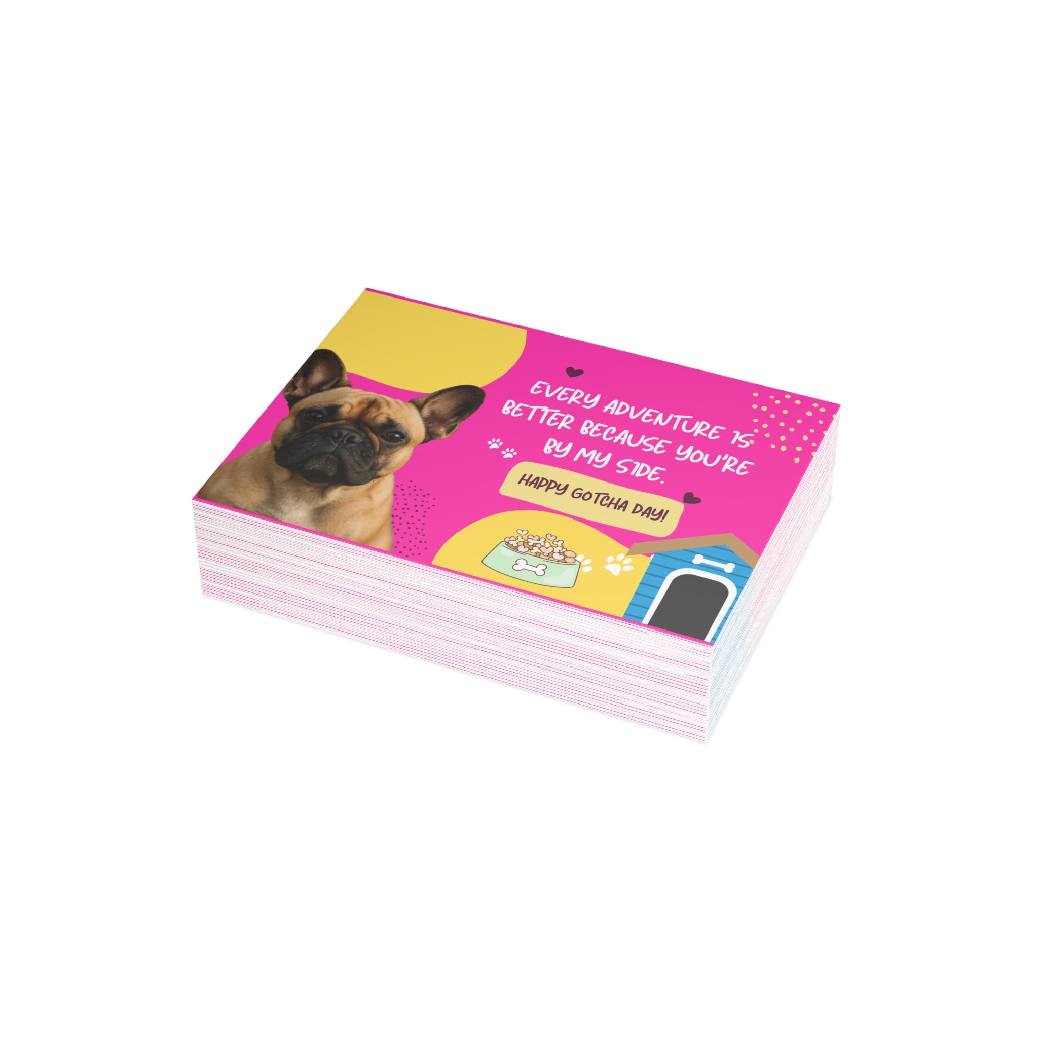 Adoption Anniversary Card | Frenchie Gotcha Day Celebration Card