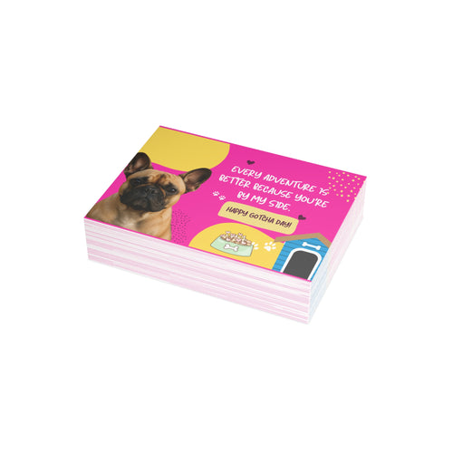 Adoption Anniversary Card | Frenchie Gotcha Day Celebration Card