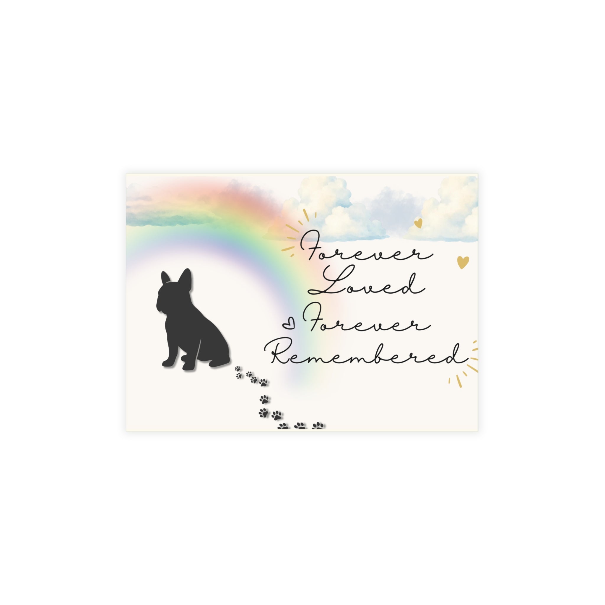 Sympathy Frenchie Card | Thinking of You in This Difficult Time