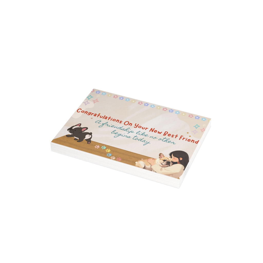 Welcome to the Frenchie Family Card | Cute French Bulldog Greeting Card
