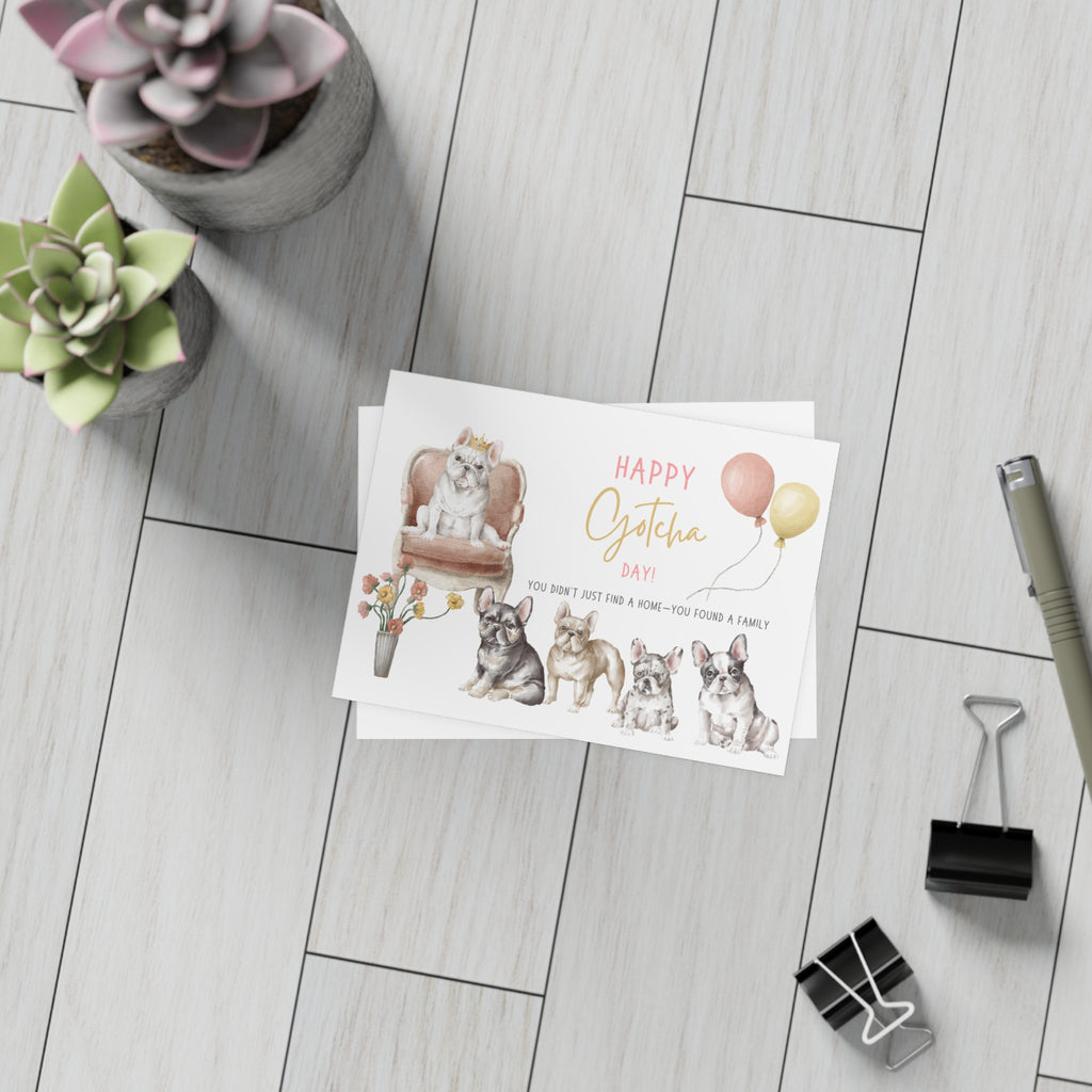 Adoption Anniversary Card | Frenchie Gotcha Day Celebration Card