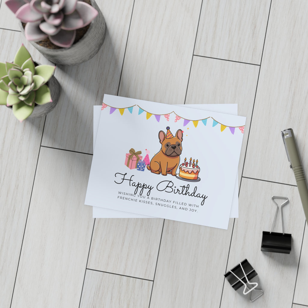 Happy Birthday Frenchie Card | Because Every Paw-ty Needs a Frenchie!