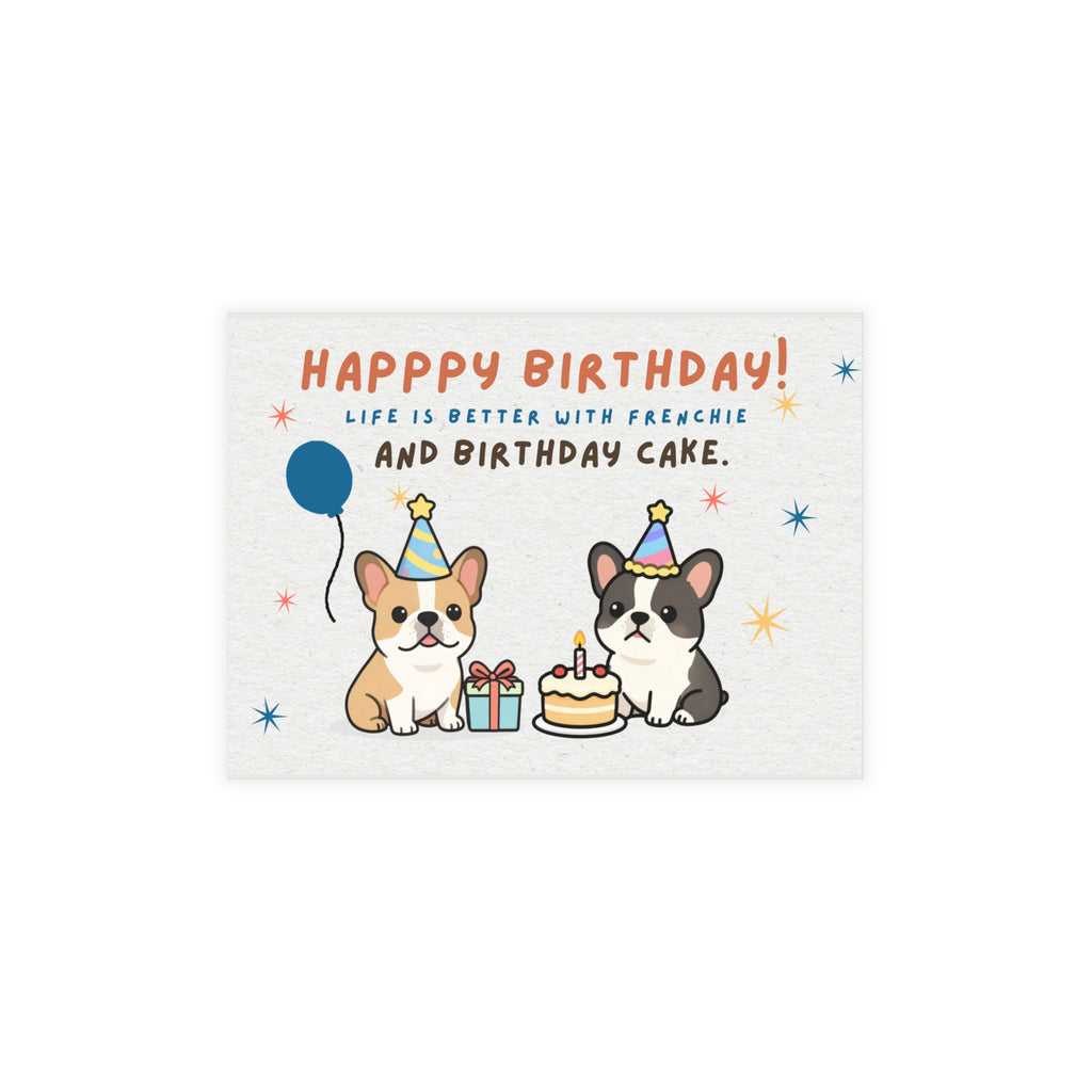 Happy Birthday Frenchie Card | Because Every Paw-ty Needs a Frenchie!