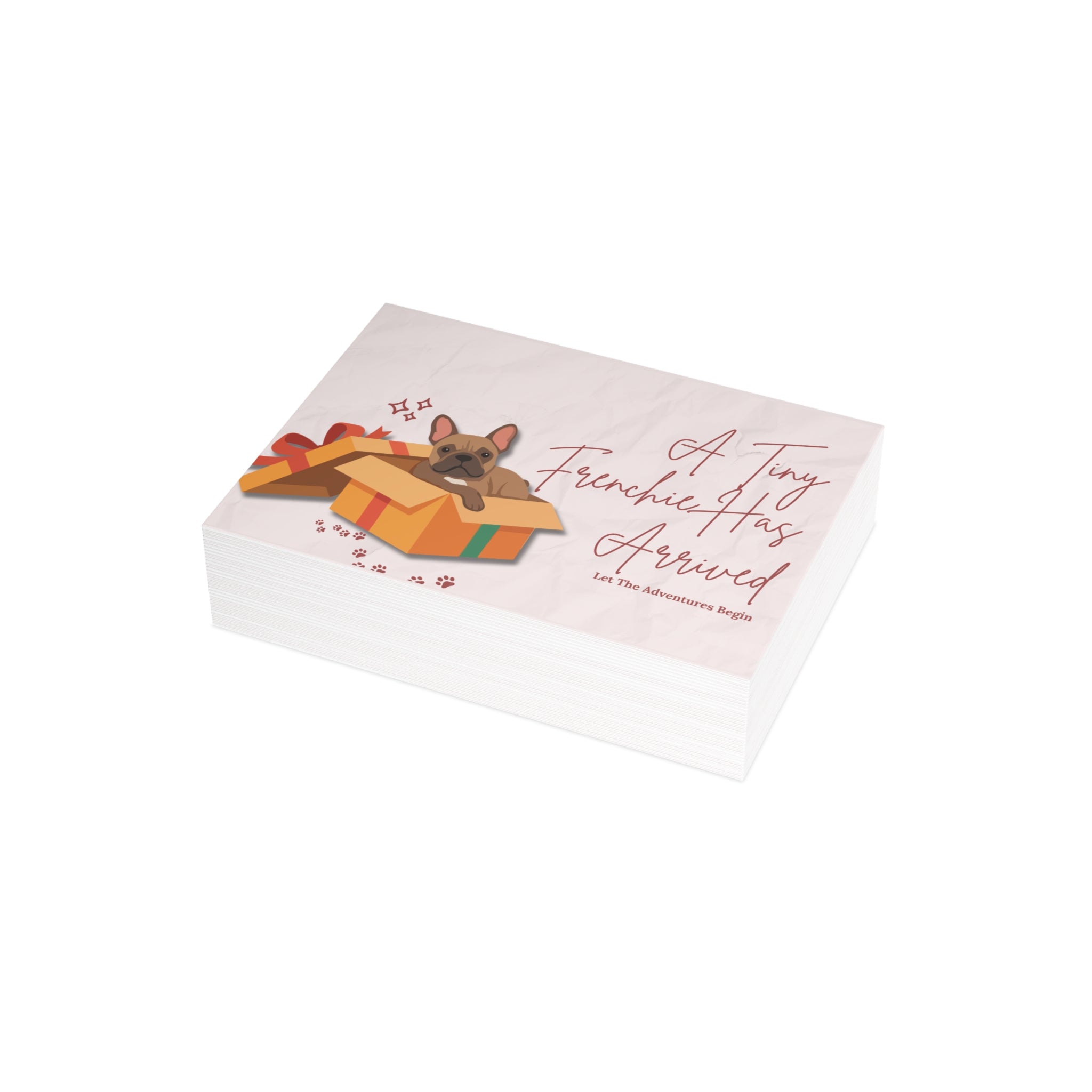 New Puppy Card | Welcome Your Little Frenchie Bundle of Joy