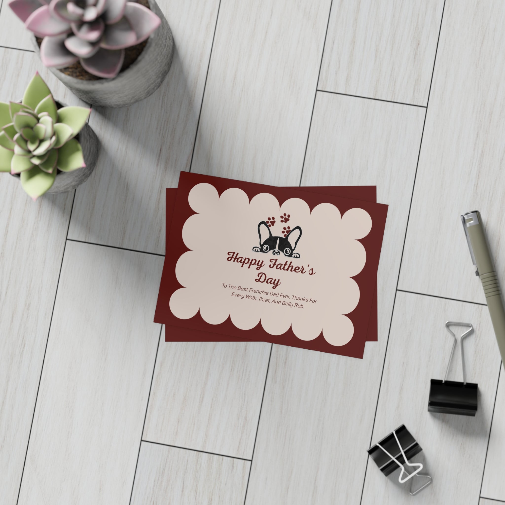 Father’s Day Card | Cute Dog Lover Greeting Card for Dad
