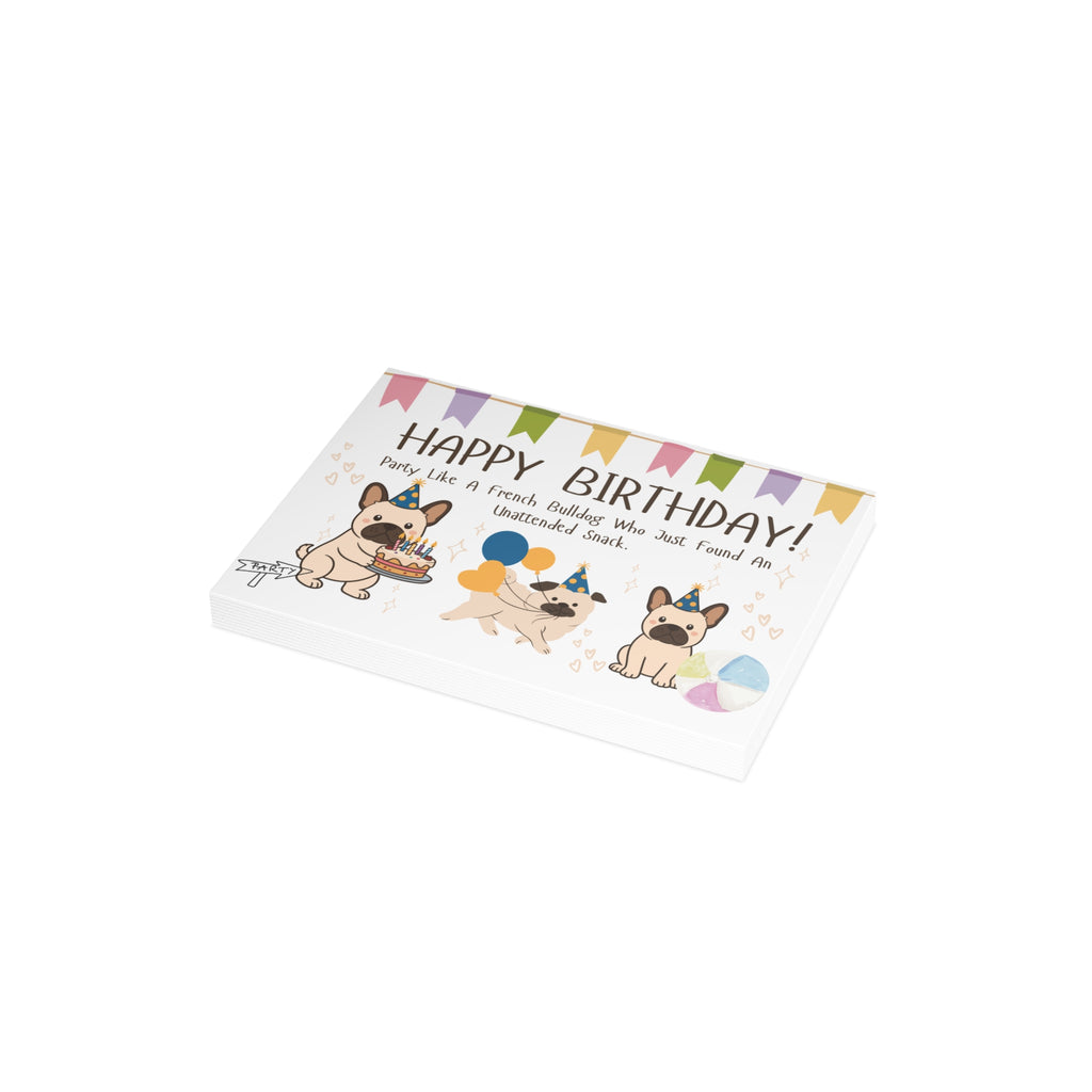 Happy Birthday Frenchie Card | Because Every Paw-ty Needs a Frenchie!