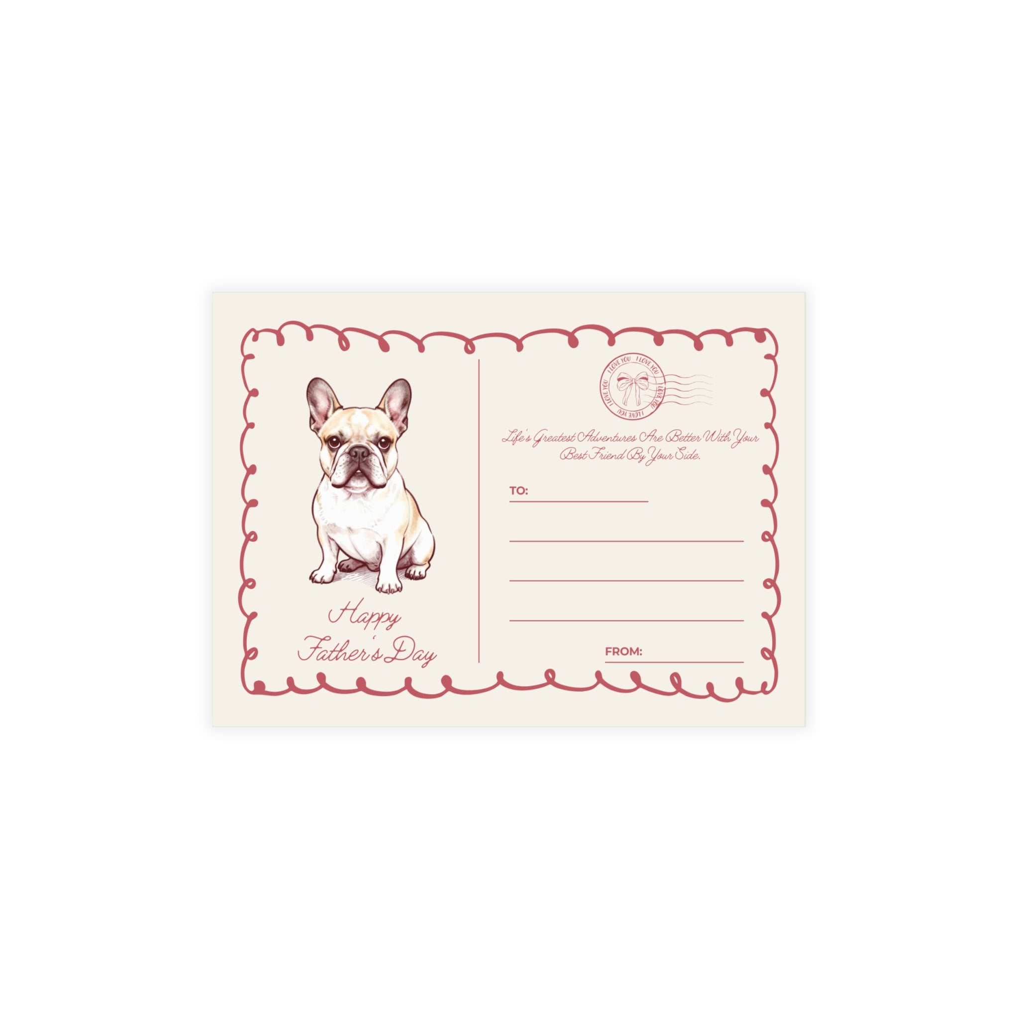 Father’s Day Card | Cute Dog Lover Greeting Card for Dad