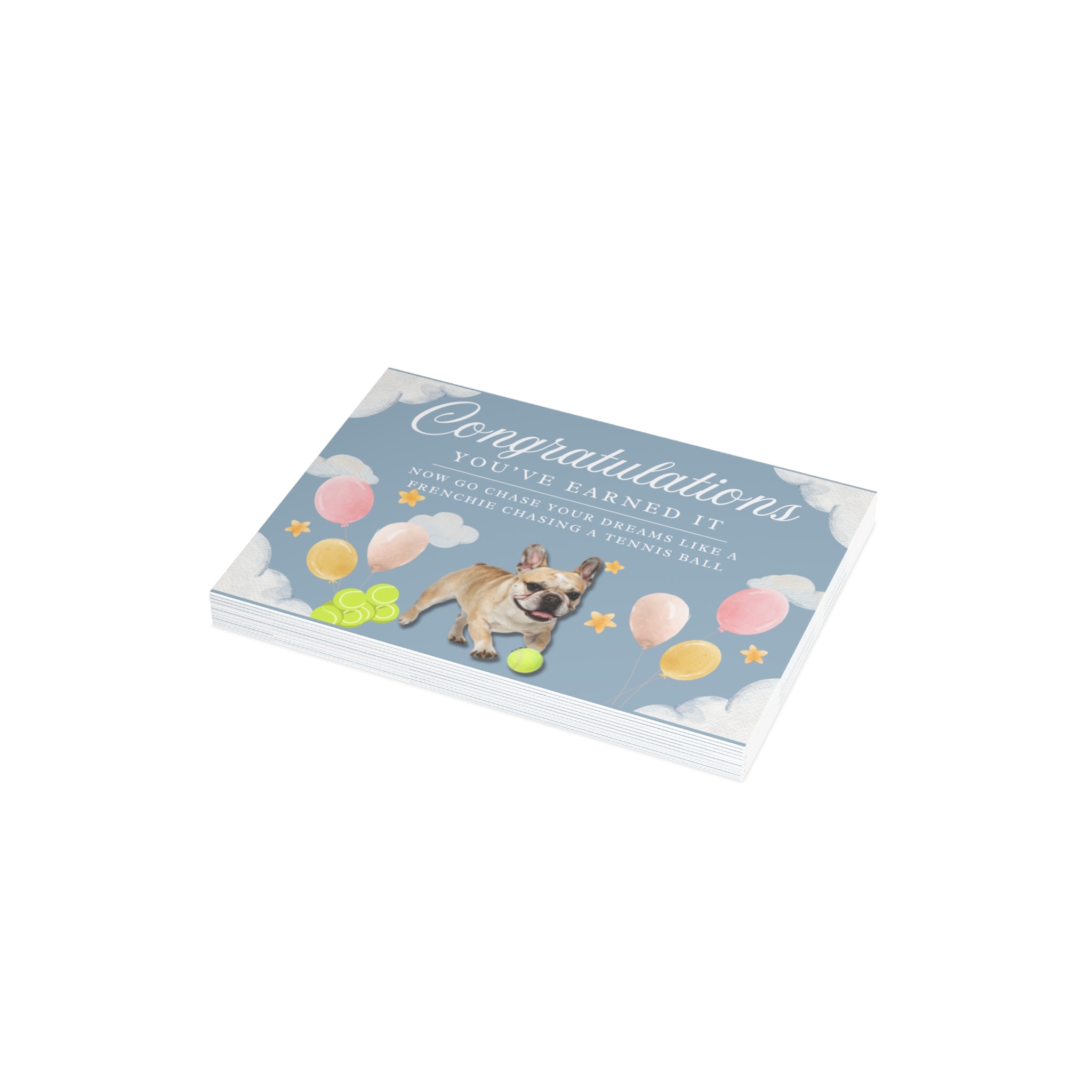 Frenchie Congratulations Card | Celebrate Big Wins with a Smile