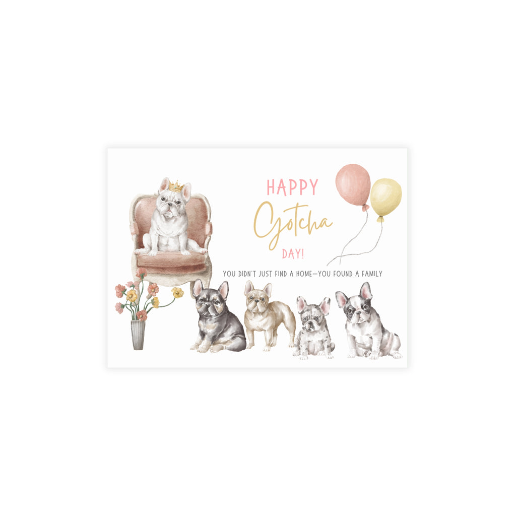 Adoption Anniversary Card | Frenchie Gotcha Day Celebration Card
