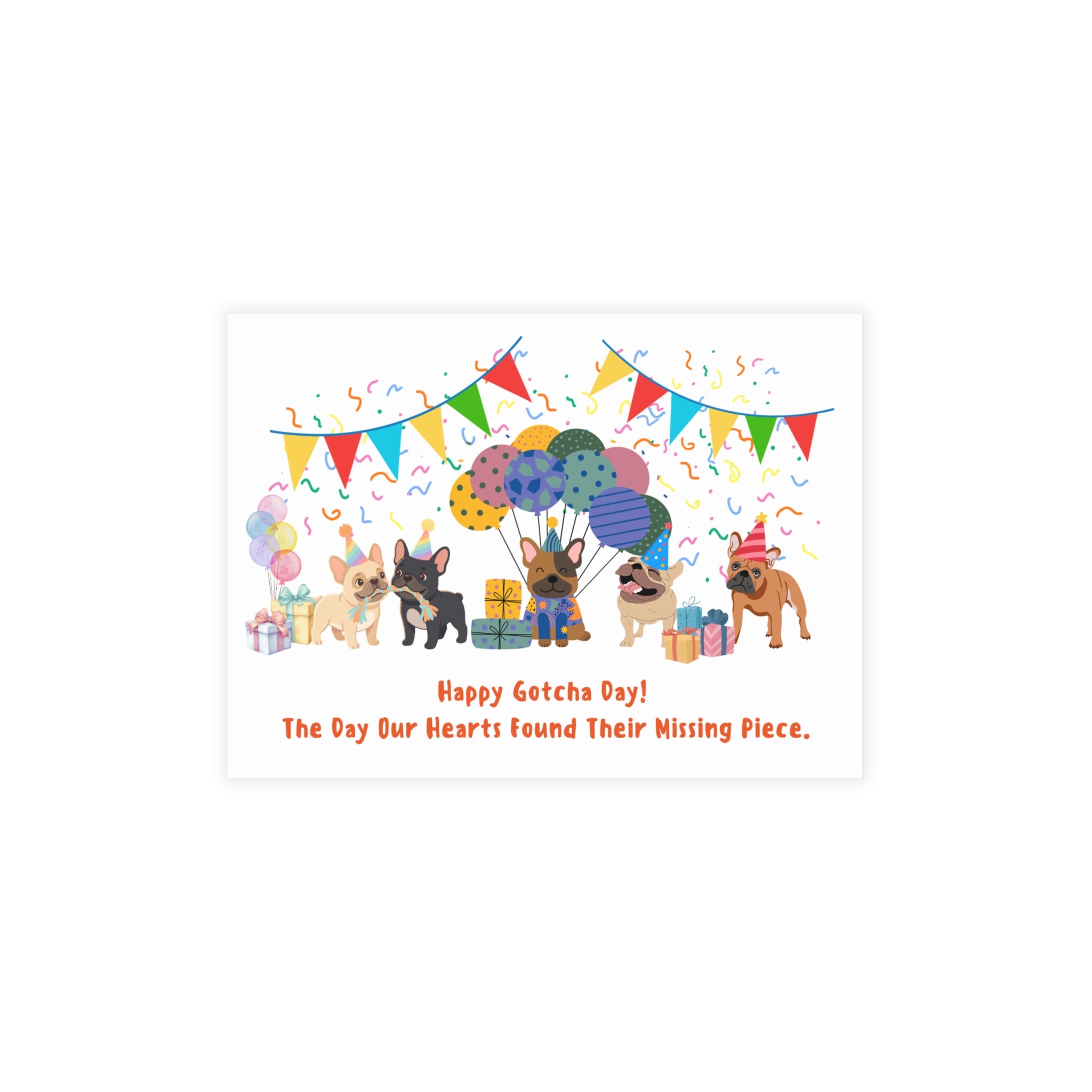 Adoption Anniversary Card | Frenchie Gotcha Day Celebration Card