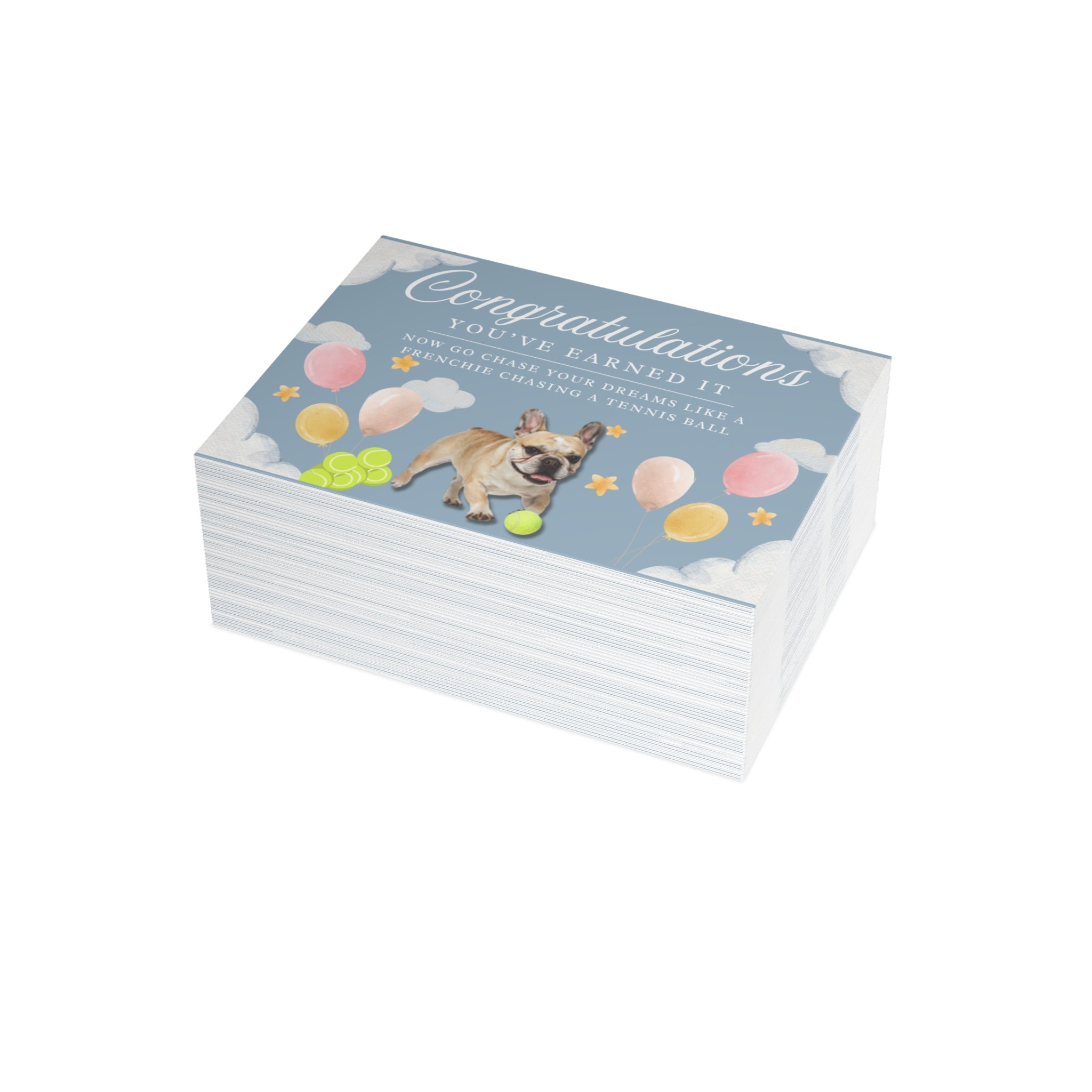 Frenchie Congratulations Card | Celebrate Big Wins with a Smile