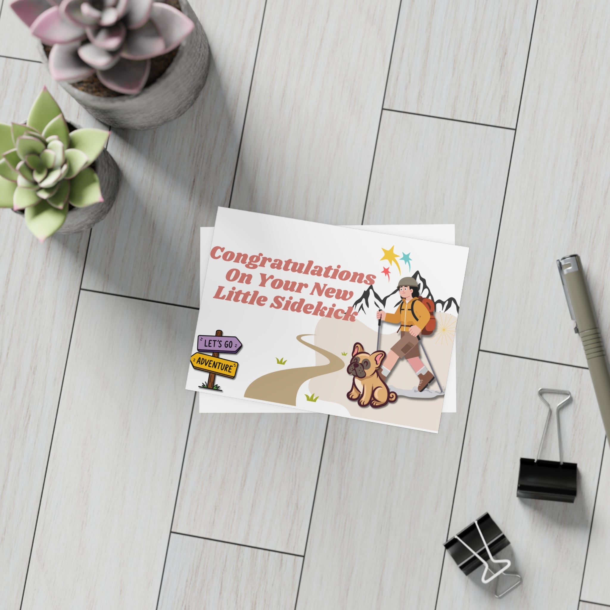 New Puppy Card | Welcome Your Little Frenchie Bundle of Joy