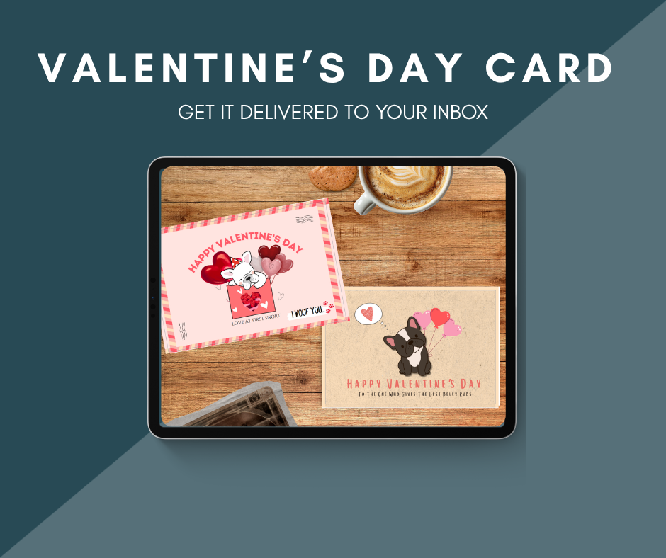 Valentine’s Day Card | Cute Love Greeting Card for Dog Lovers