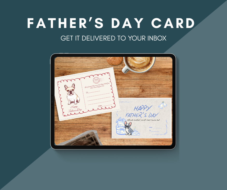 Father’s Day Card | Cute Dog Lover Greeting Card for Dad