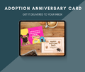 Adoption Anniversary Card | Frenchie Gotcha Day Celebration Card